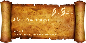 Jó Zsuzsanna névjegykártya