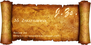 Jó Zsuzsanna névjegykártya